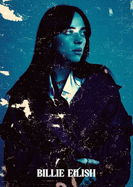 Billie Eilish Vintage Poster