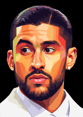 Bad Bunny Pop Art Portrait