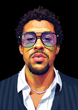 Pop Art Portrait of a Bad Bunny