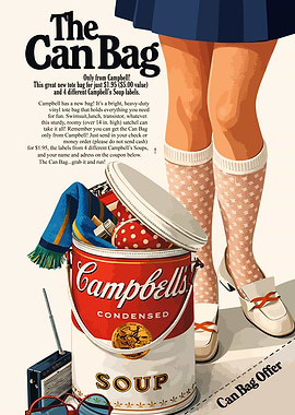 Campbell's Soup Can Tote Bag Ad
