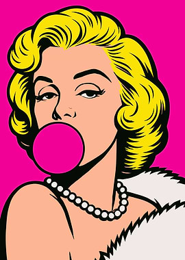 Marilyn Monroe Pop Art Portrait