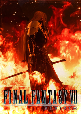 Sephiroth in Final Fantasy VII Rebirth Poster