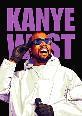 Kanye West Pop Art Portrait