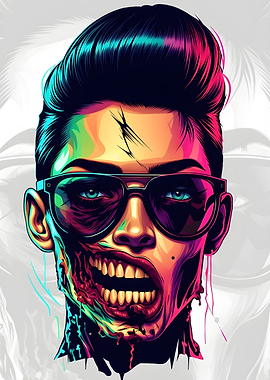 Zombie Pop Art Portrait