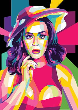 Katy Perry Pop Art Portrait