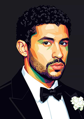 Pop Art Portrait of a Bad Bunny