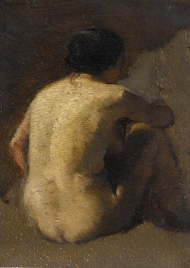 Nude figure study