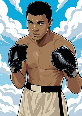 Muhammad Ali Boxing Portrait