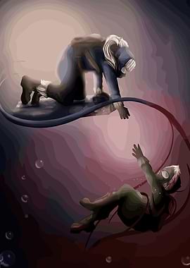 Reaching Hand in Water