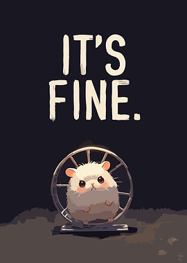 Cute Hamster Running on Wheel