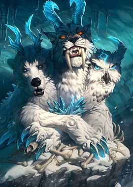 Smite: Three-Headed Ice Creature
