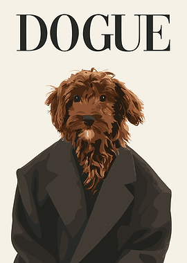 Dogue Magazine Cover with Dog
