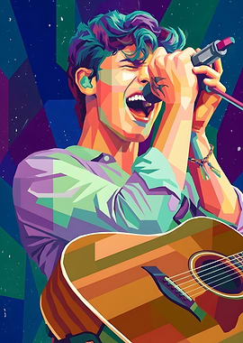 Shawn Mendes Singing with Guitar