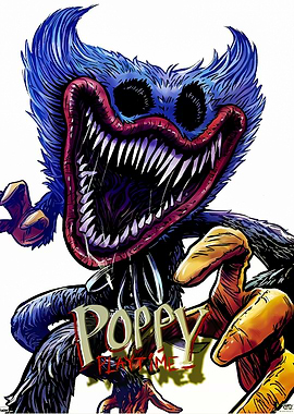 Poppy Playtime Huggy Wuggy Illustration