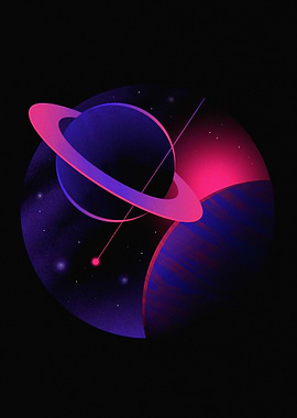 Cosmic Planets with Rings and Nebula