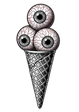 Eyeball Ice Cream Cone