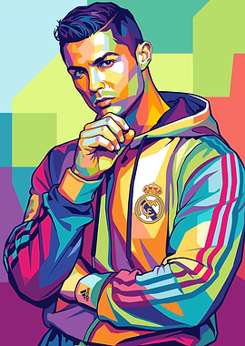 Cristiano Ronaldo Pop Art Portrait