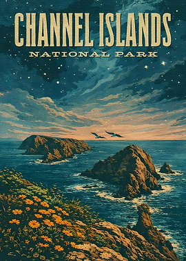 Channel Islands National Park Vintage Poster