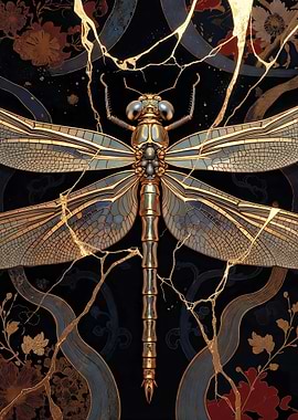 Kintsugi Dragonfly
