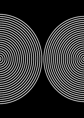 Abstract concentric circles pattern