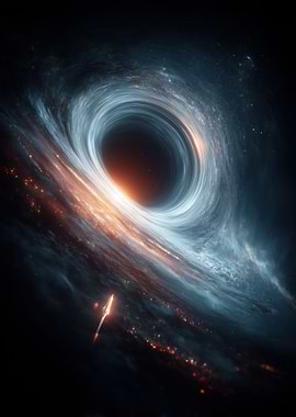 Black Hole with Spaceship