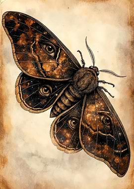 Moth with Eye Patterns
