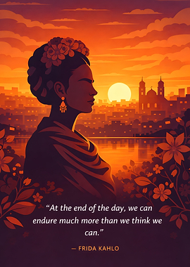 Frida Kahlo Sunset Quote