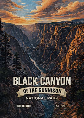 Black Canyon of the Gunnison National Park Poster