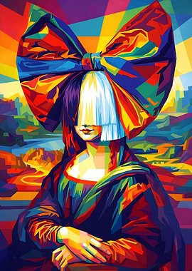 Sia Iconic Bow Pop Art