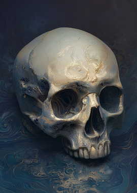 Abstract Skull Art