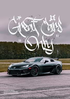 Black Lexus LFA Graffiti