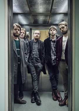 Band in an elevator fontaines dc