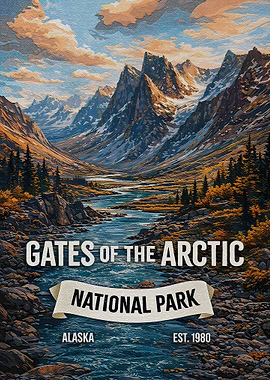 Gates of the Arctic National Park Poster