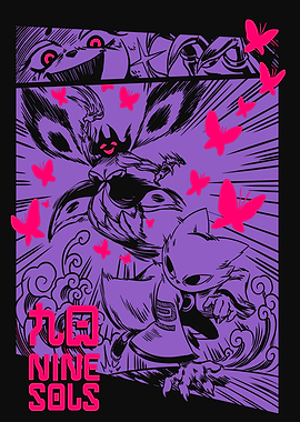 Nine Sols – Neon Shadow Combat Poster