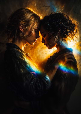 Ethereal Rainbow Female Couple