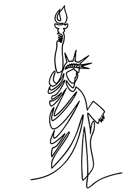 Statue of Liberty Line Art