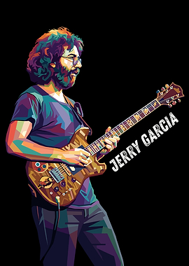 Jerry Garcia Playing Guitar