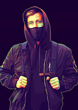 Alan Walker Pop Art Portrait