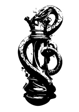 Serpent Chess Piece