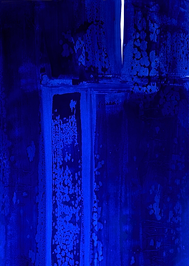 Abstract Blue Brushstrokes