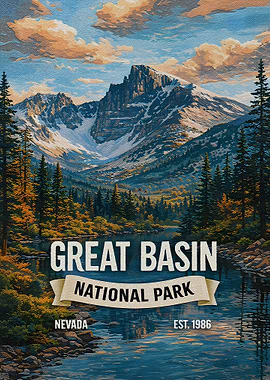Great Basin National Park Vintage Poster