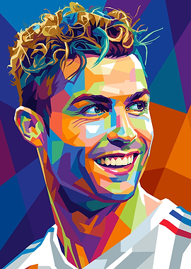 Cristiano Ronaldo Pop Art Portrait