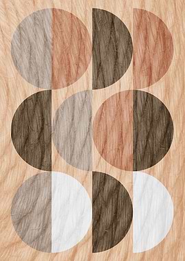 Geometric Mid-Century Modern Circles