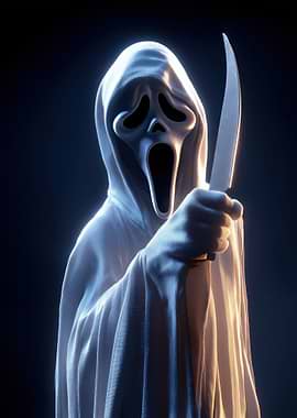 Ghostface Killer with Knife