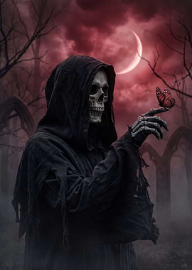 Grim Reaper with Butterfly