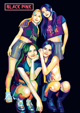 Blackpink Pop Art Portrait