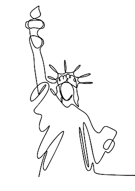 Statue of Liberty Line Art