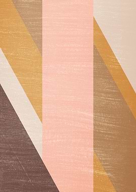 Abstract Geometric Pattern with Textured Stripes