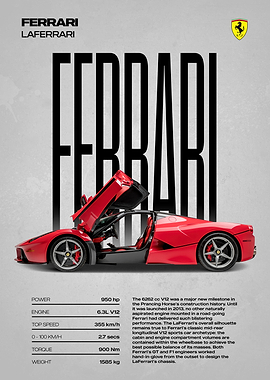 Ferrari LaFerrari Poster