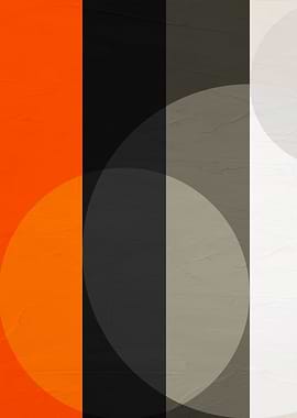 Abstract Geometric Shapes with Textured Background